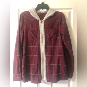 Hem & Thread, Zippered, Flannel Hoodie